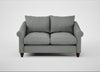 Devon 2 Seater Sofa Boucle Steel / Walnut Stained