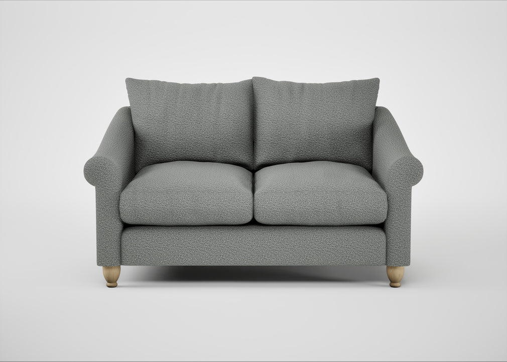 Devon 2 Seater Sofa Boucle Steel / Natural