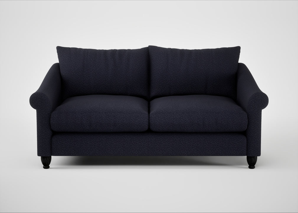 Devon 3 Seater Sofa Boucle Indigo / Black