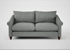 Devon 3 Seater Sofa Boucle Steel / Walnut Stained