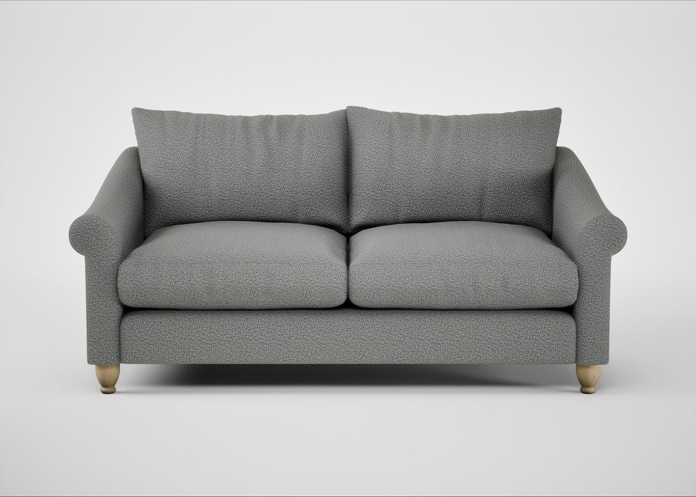 Devon 3 Seater Sofa Boucle Steel / Natural