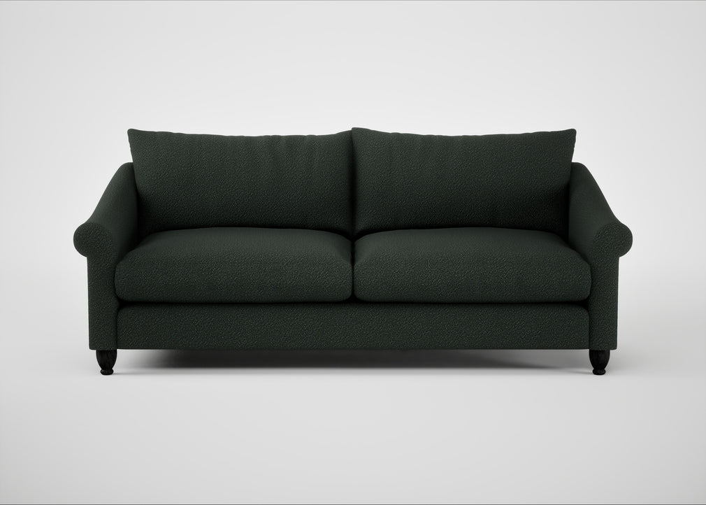 Devon 4 Seater Sofa Boucle Fern / Black