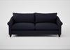 Devon 4 Seater Sofa Boucle Indigo / Walnut Stained