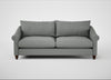 Devon 4 Seater Sofa Boucle Steel / Walnut Stained