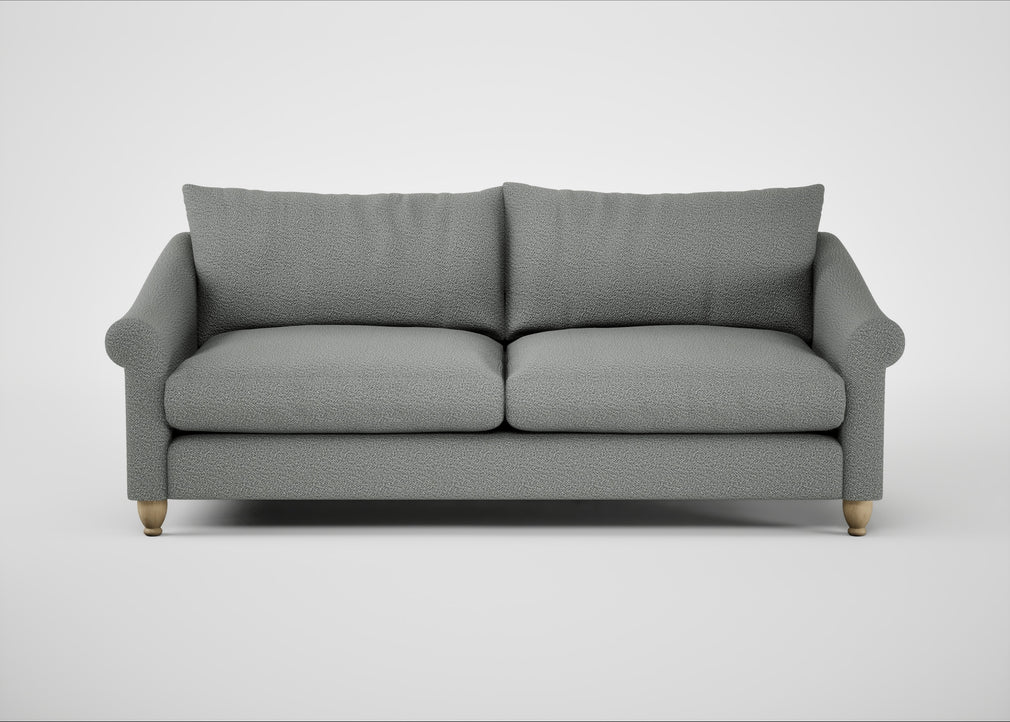 Devon 4 Seater Sofa Boucle Steel / Natural