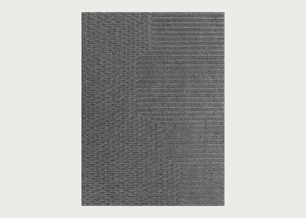 Chaddar Rug Charcoal 175 x 235cm
