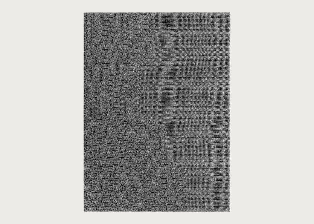 Chaddar Rug Charcoal 175 x 235cm
