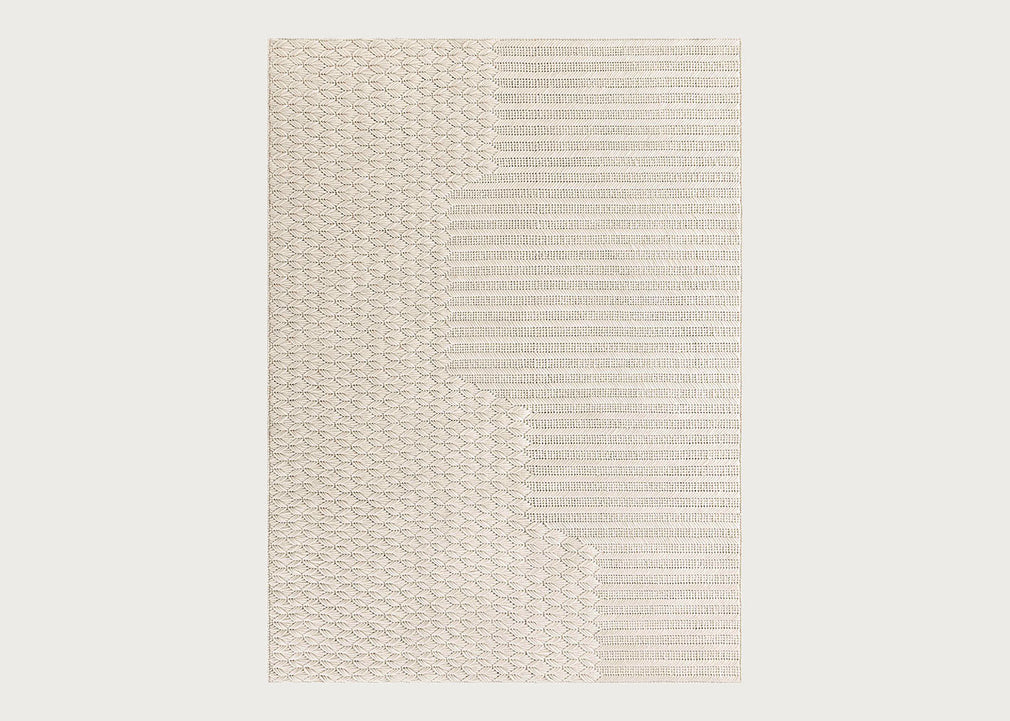 Chaddar Rug White 175 x 235cm