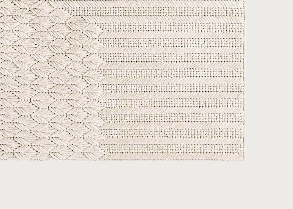 Chaddar Rug White 175 x 235cm