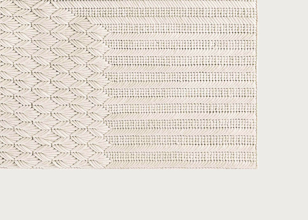 Chaddar Rug White 175 x 235cm