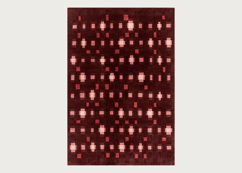 Echo Hand Knotted Rug Red 170 x 240cm