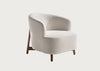 Copine Wood Lounge Chair Walnut Base Bouclage 01