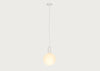 Alumina Single White Pendant Light Canopy