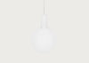 Alumina Single White Pendant Light Canopy