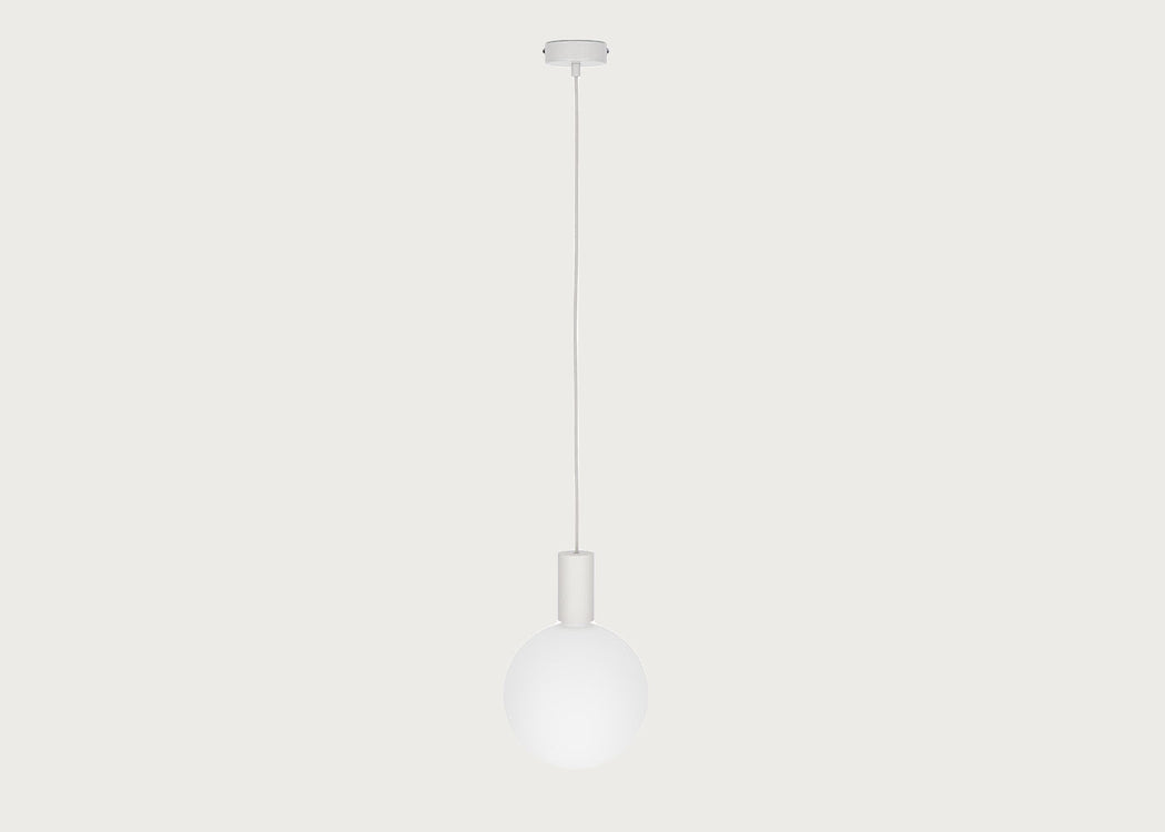 Alumina Single White Pendant Light Canopy