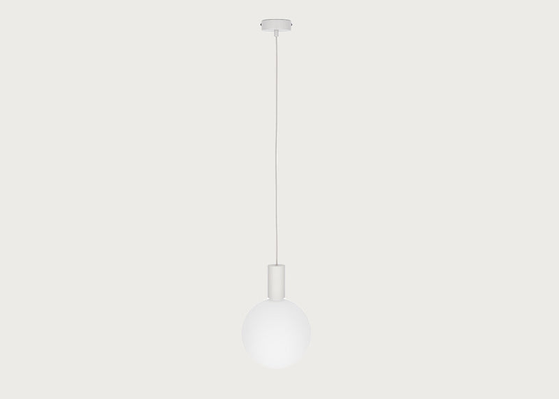 Alumina Single White Pendant Light Canopy