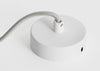 Alumina Single White Pendant Light Canopy