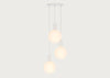 Alumina Triple White Pendant Light Canopy
