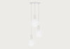 Alumina Triple White Pendant Light Canopy
