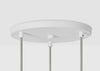 Alumina Triple White Pendant Light Canopy