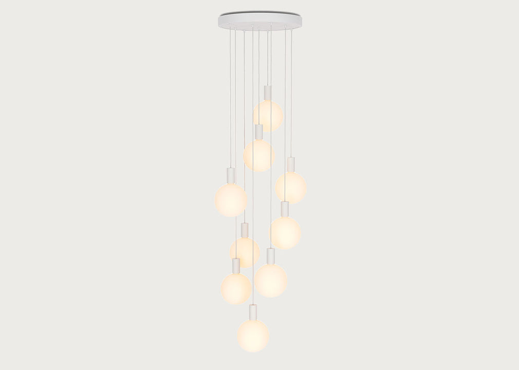 Alumina Large White 9 Pendant Light Canopy