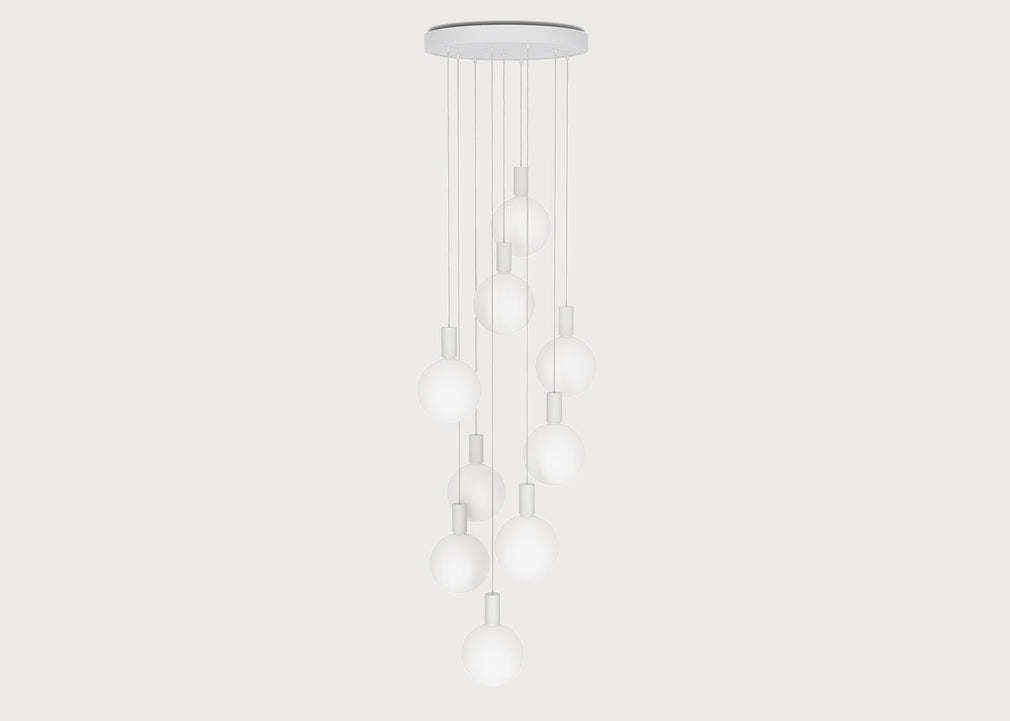 Alumina Large White 9 Pendant Light Canopy