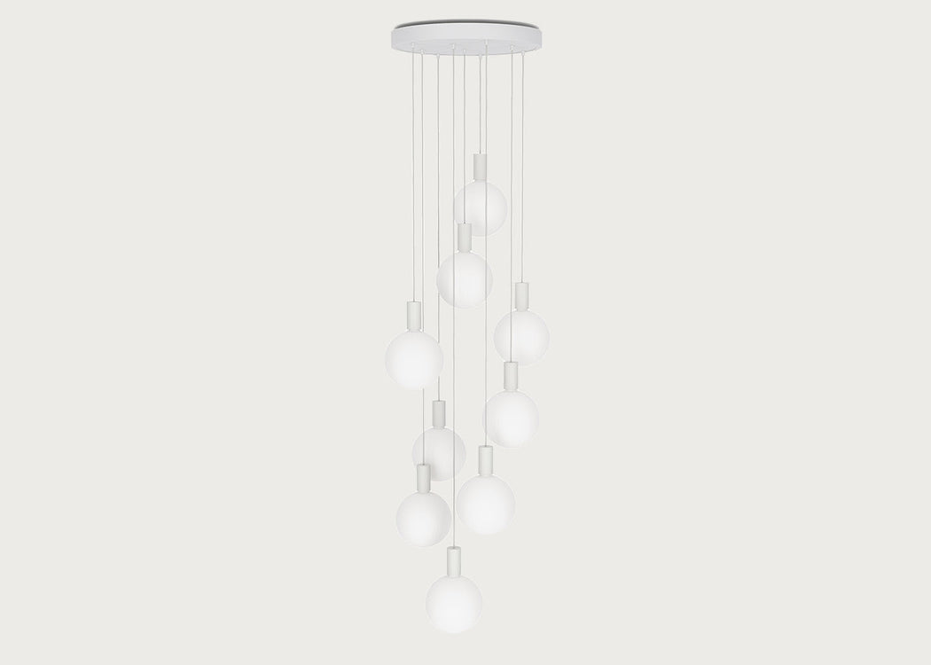 Alumina Large White 9 Pendant Light Canopy