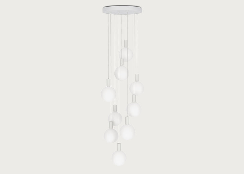 Alumina Large White 9 Pendant Light Canopy