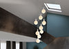 Alumina Large White 9 Pendant Light Canopy