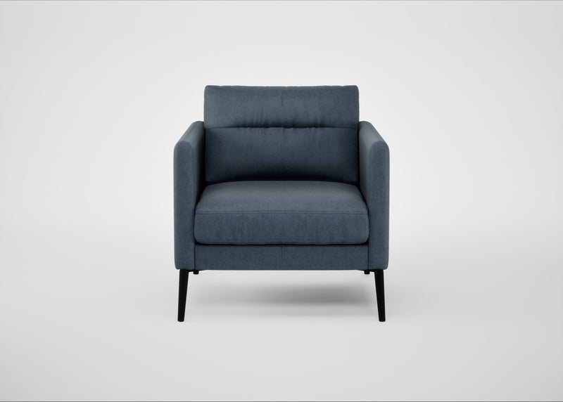 Altamura Armchair Old England Leather Blue / Black