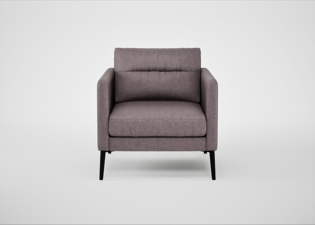 Altamura Armchair Old England Leather Grey / Black