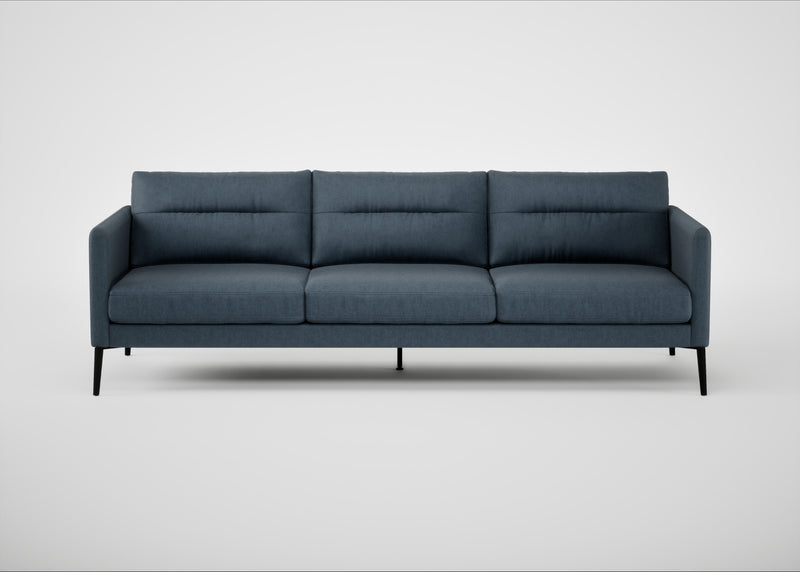 Altamura 4 Seater Sofa Old England Leather Blue / Black