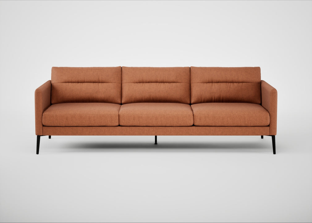 Altamura 4 Seater Sofa Old England Leather Cognac / Black