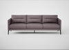 Altamura 4 Seater Sofa Old England Leather Grey / Black