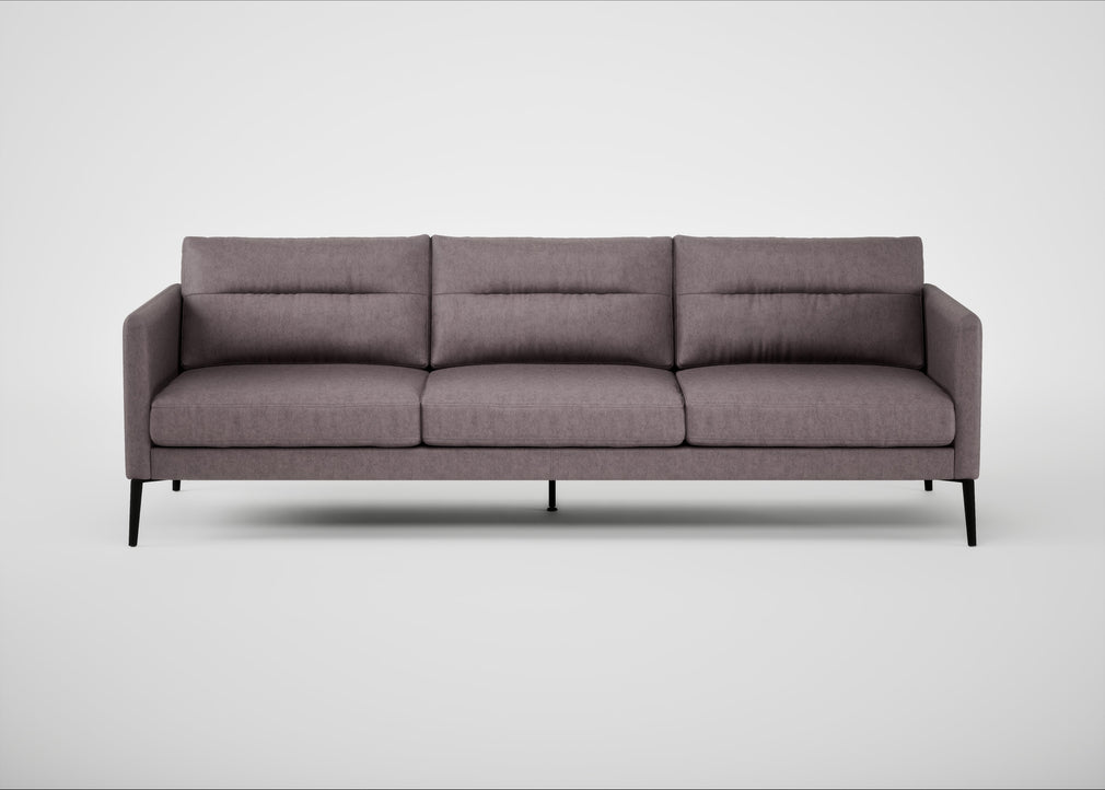 Altamura 4 Seater Sofa Old England Leather Grey / Black