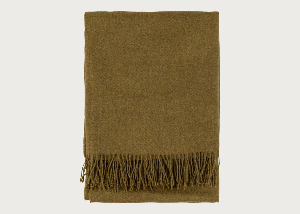 Pure Alpaca Throw Tobacco