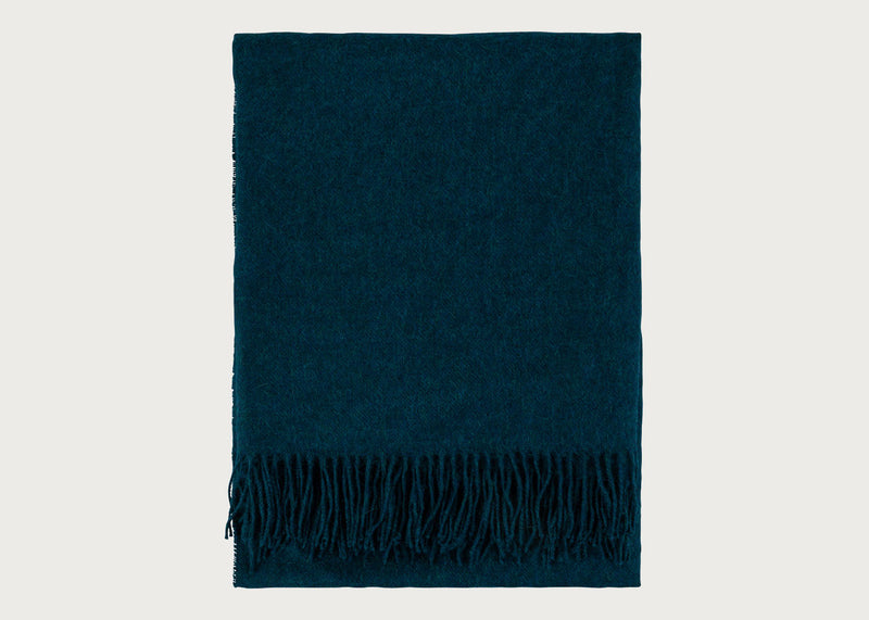 Pure Alpaca Throw Petrol