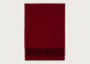 Pure Alpaca Throw Burgundy