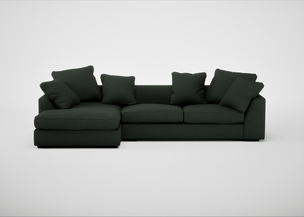 Cumulus Left Hand Facing Corner Sofa Boucle Fern