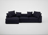 Cumulus Left Hand Facing Corner Sofa Boucle Indigo