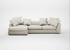 Cumulus Left Hand Facing Corner Sofa Chunky Boucle Ecru
