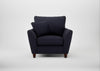 Torino Armchair Boucle Indigo / Walnut Stained