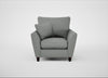 Torino Armchair Boucle Steel / Black