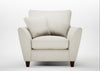 Torino Armchair Chunky Boucle Ecru / Walnut Stained