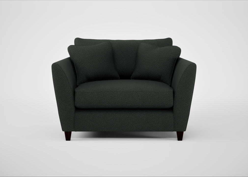 Torino Loveseat Boucle Fern / Black