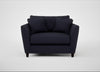 Torino Loveseat Boucle Indigo / Black