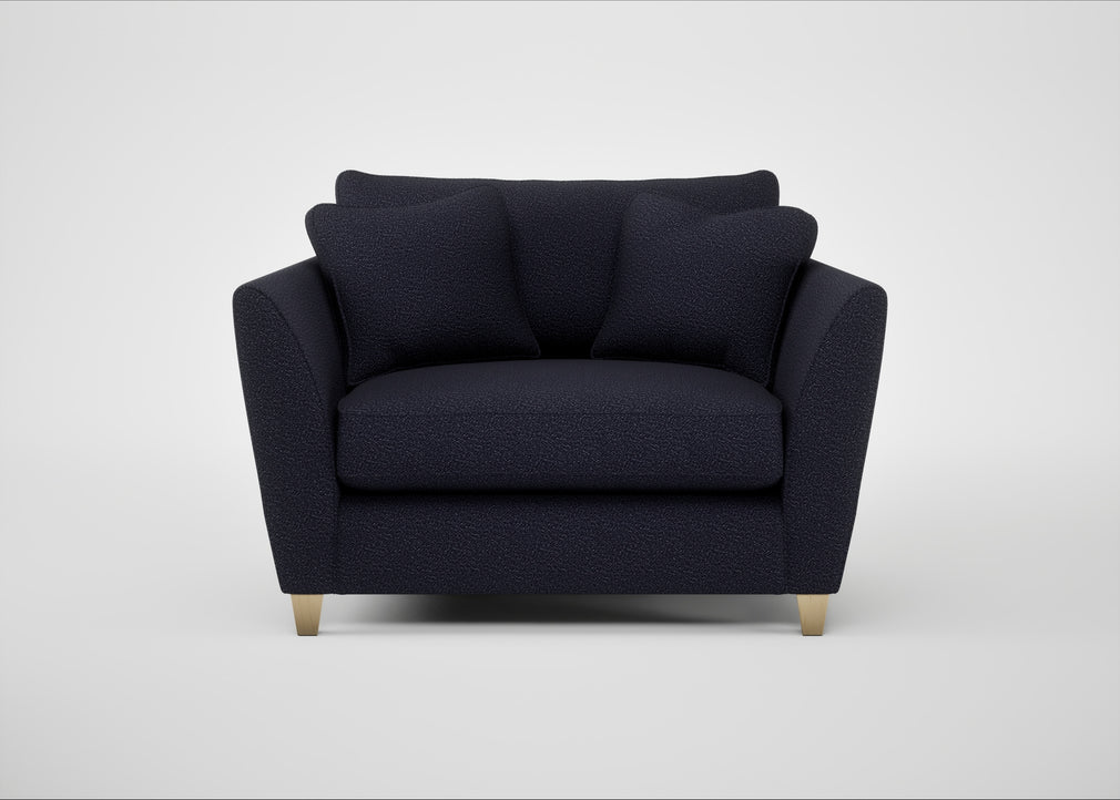 Torino Loveseat Boucle Indigo / Natural