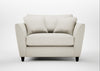 Torino Loveseat Chunky Boucle Ecru / Black
