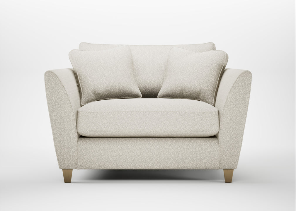 Torino Loveseat Chunky Boucle Ecru / Natural