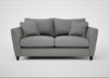 Torino 3 Seater Sofa Boucle Steel / Black